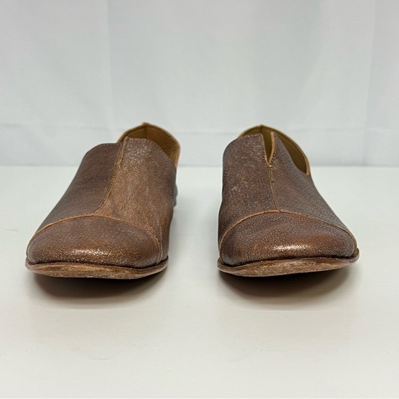 Cydwoq Handmade Starlight Metallic Slip On Medicine Loafer Cap Toe Flat 9 - Picture 3 of 11